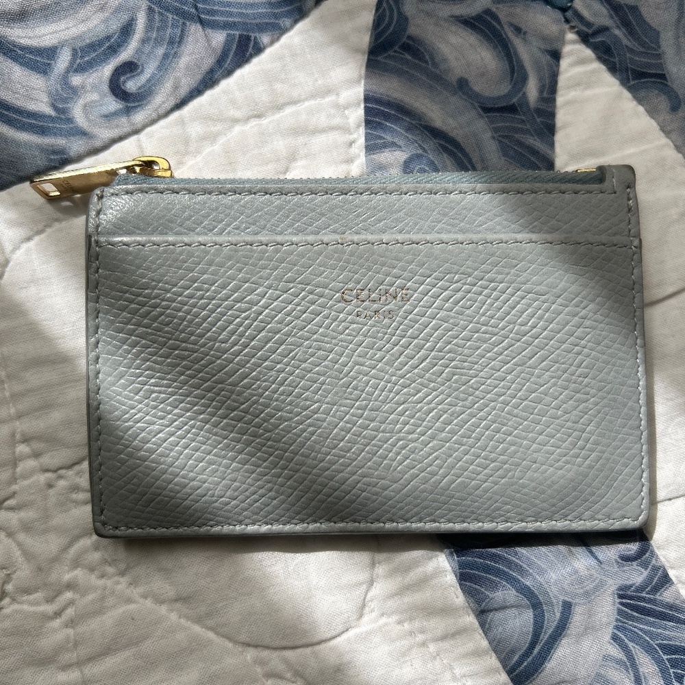 Celine blue cardholder
